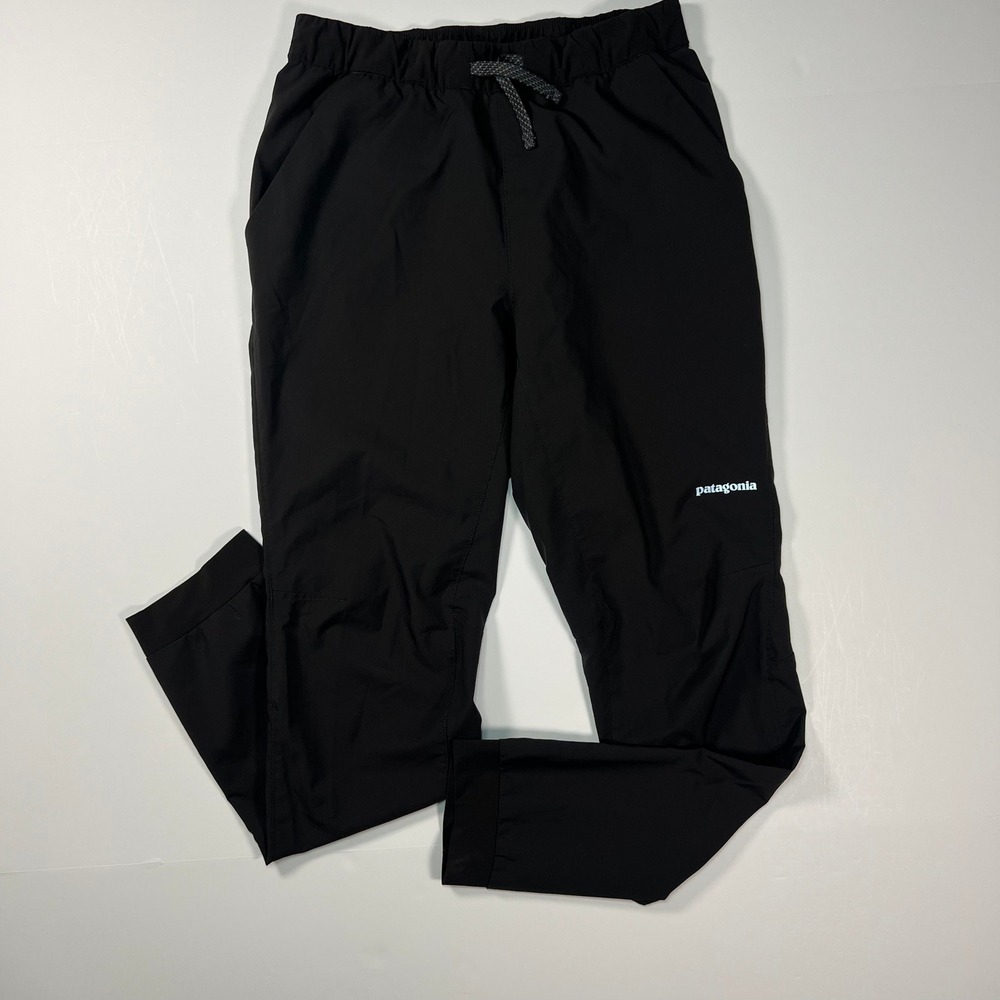 Patagonia Terrebonne Jogger Pants Black Mens XS Lightweight Poly Zip Pocket
